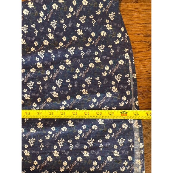 Sojourn Blue Floral Maxi Dress Women’s Sz S Short Sleeve V Neck Elastic Waist - Picture 12 of 12